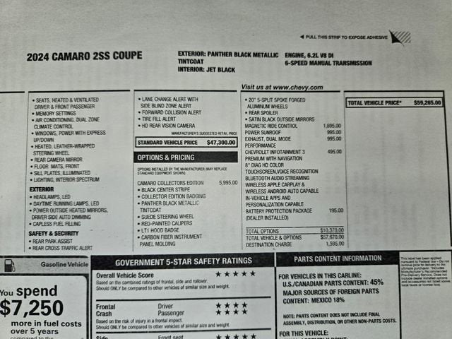 2024 Chevrolet Camaro 2SS