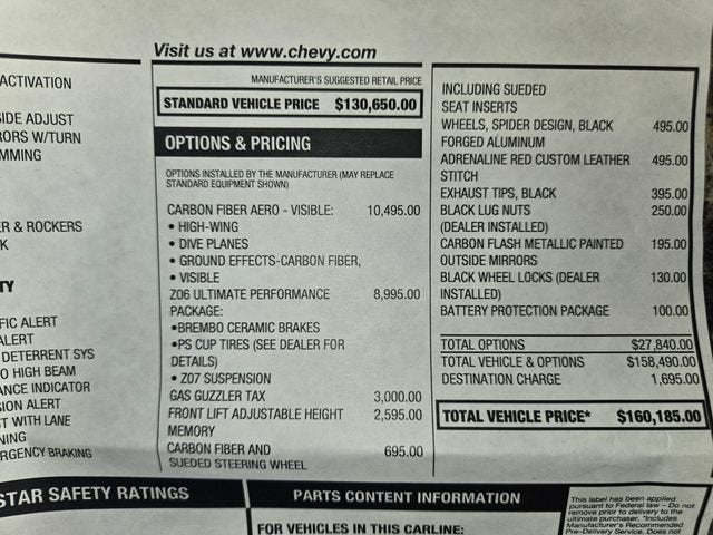 2024 Chevrolet Corvette Z06 3LZ