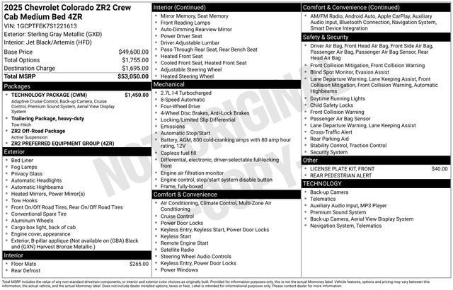 2025 Chevrolet Colorado ZR2