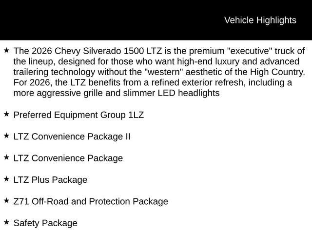 2026 Chevrolet Silverado 1500 LTZ