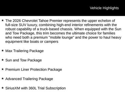 2026 Chevrolet Tahoe Premier