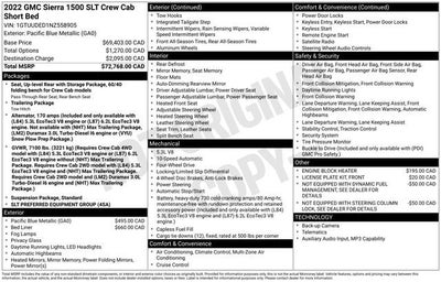 2022 GMC Sierra 1500 SLT