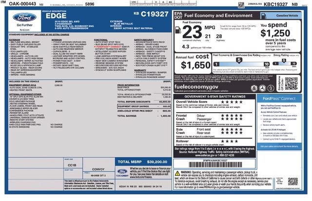 2019 Ford Edge SEL