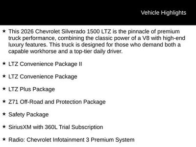 2026 Chevrolet Silverado 1500 LTZ