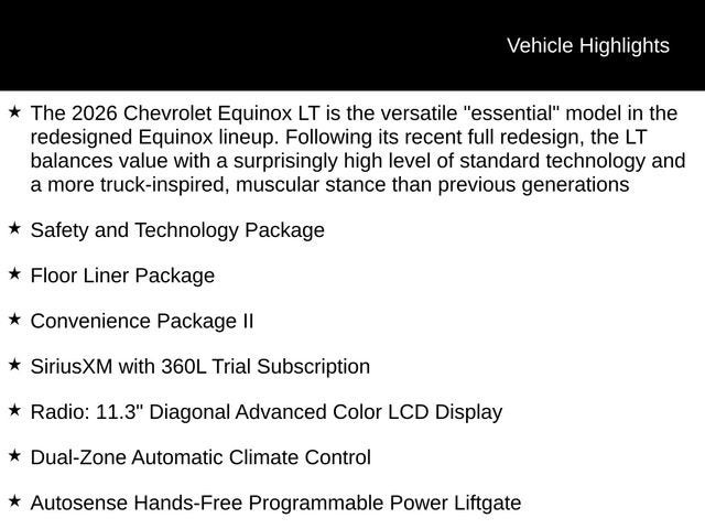 2026 Chevrolet Equinox LT