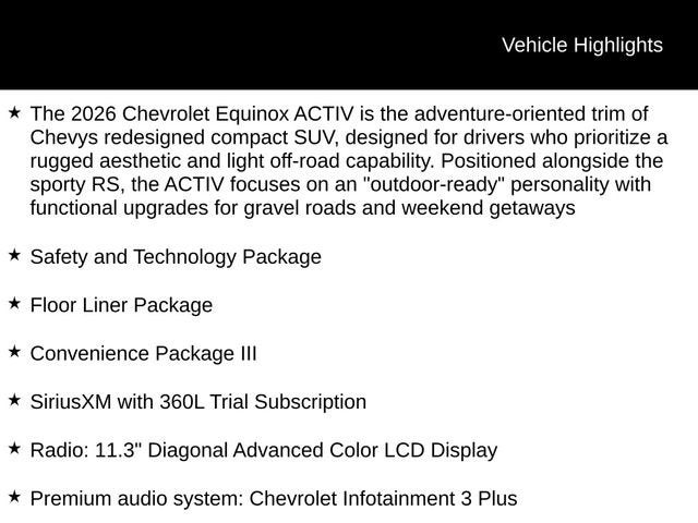 2026 Chevrolet Equinox ACTIV