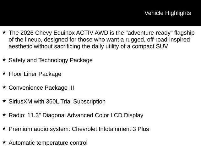 2026 Chevrolet Equinox ACTIV