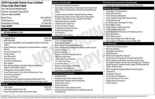 2024 Hyundai Santa Cruz Limited