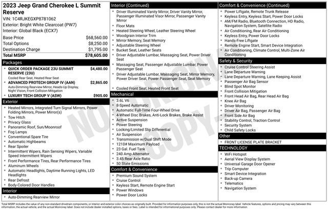 2023 Jeep Grand Cherokee L Summit