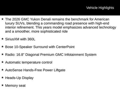 2026 GMC Yukon Denali