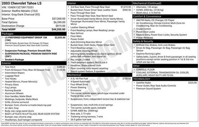 2003 Chevrolet Tahoe LS