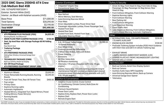 2025 GMC Sierra 2500HD AT4