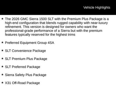 2026 GMC Sierra 1500 SLT