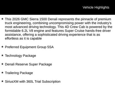 2026 GMC Sierra 1500 Denali