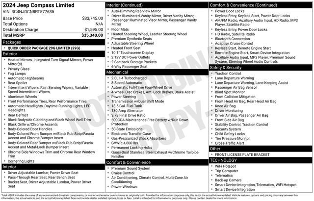 2024 Jeep Compass Limited