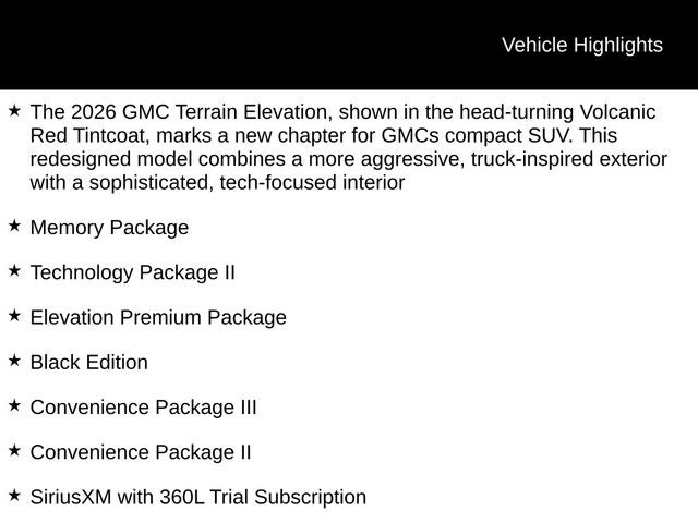 2026 GMC Terrain Elevation