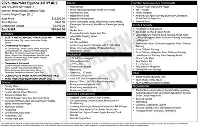2026 Chevrolet Equinox ACTIV