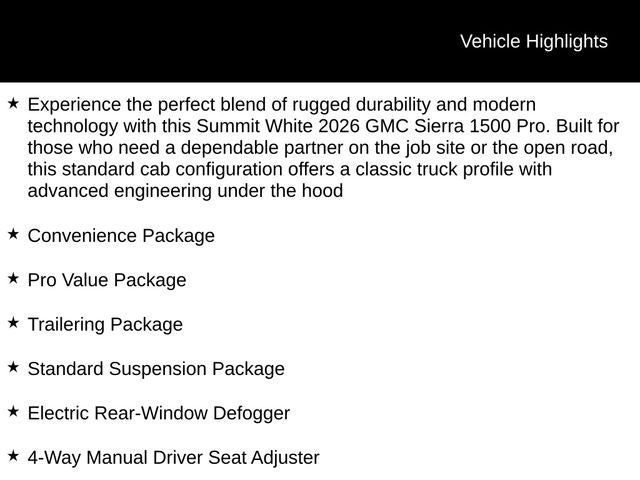 2026 GMC Sierra 1500 Pro