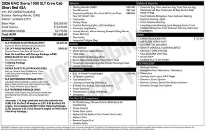 2026 GMC Sierra 1500 SLT