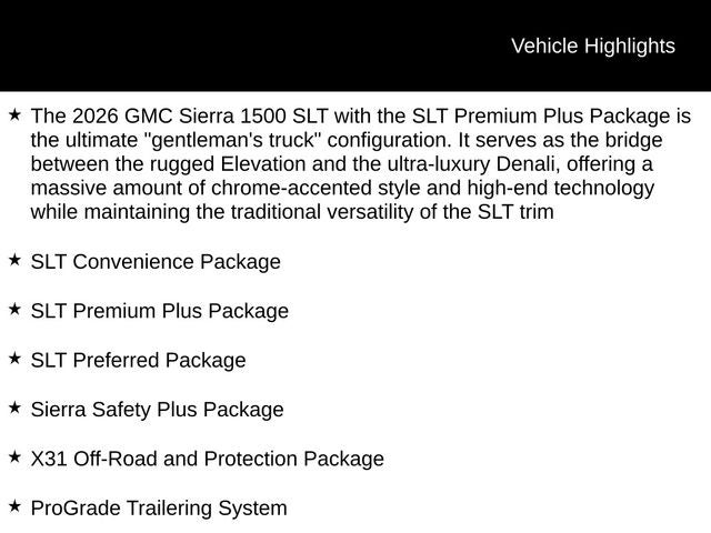 2026 GMC Sierra 1500 SLT