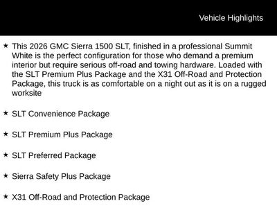 2026 GMC Sierra 1500 SLT