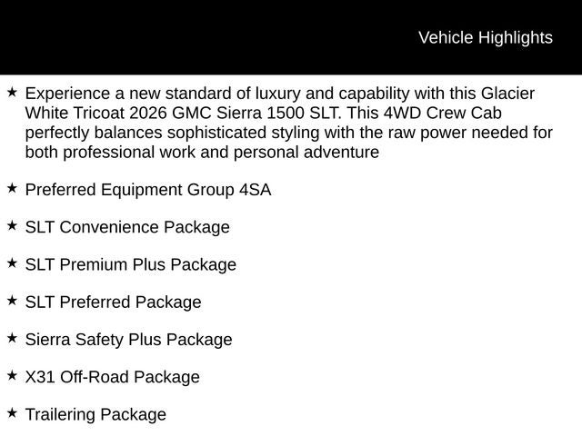 2026 GMC Sierra 1500 SLT