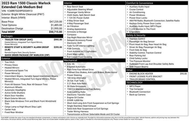 2023 RAM 1500 Classic Warlock