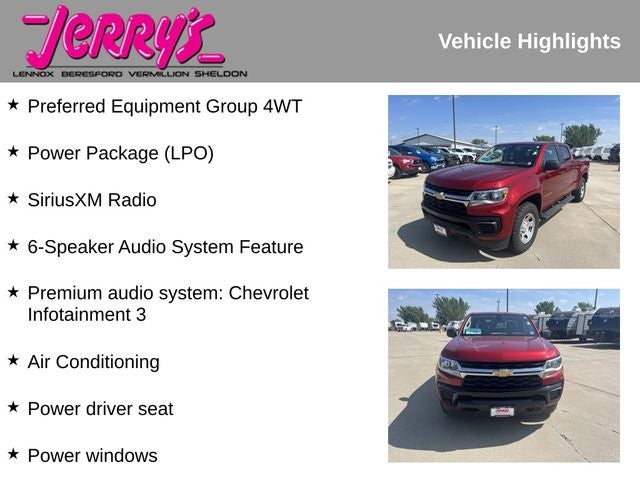 2022 Chevrolet Colorado Work Truck Long Box
