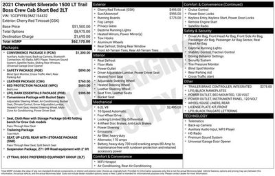 2021 Chevrolet Silverado 1500 LT Trail Boss