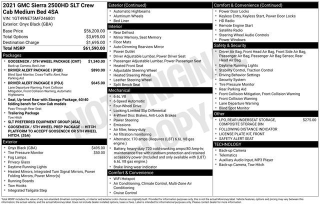 2021 GMC Sierra 2500HD SLT