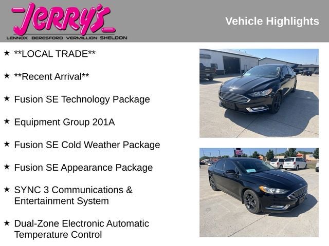 2018 Ford Fusion SE