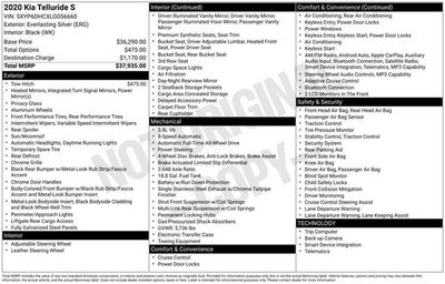 2020 Kia Telluride S