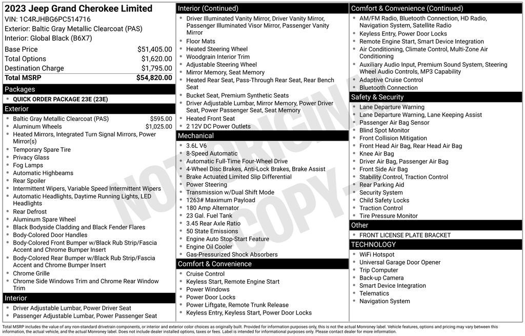 2023 Jeep Grand Cherokee Limited