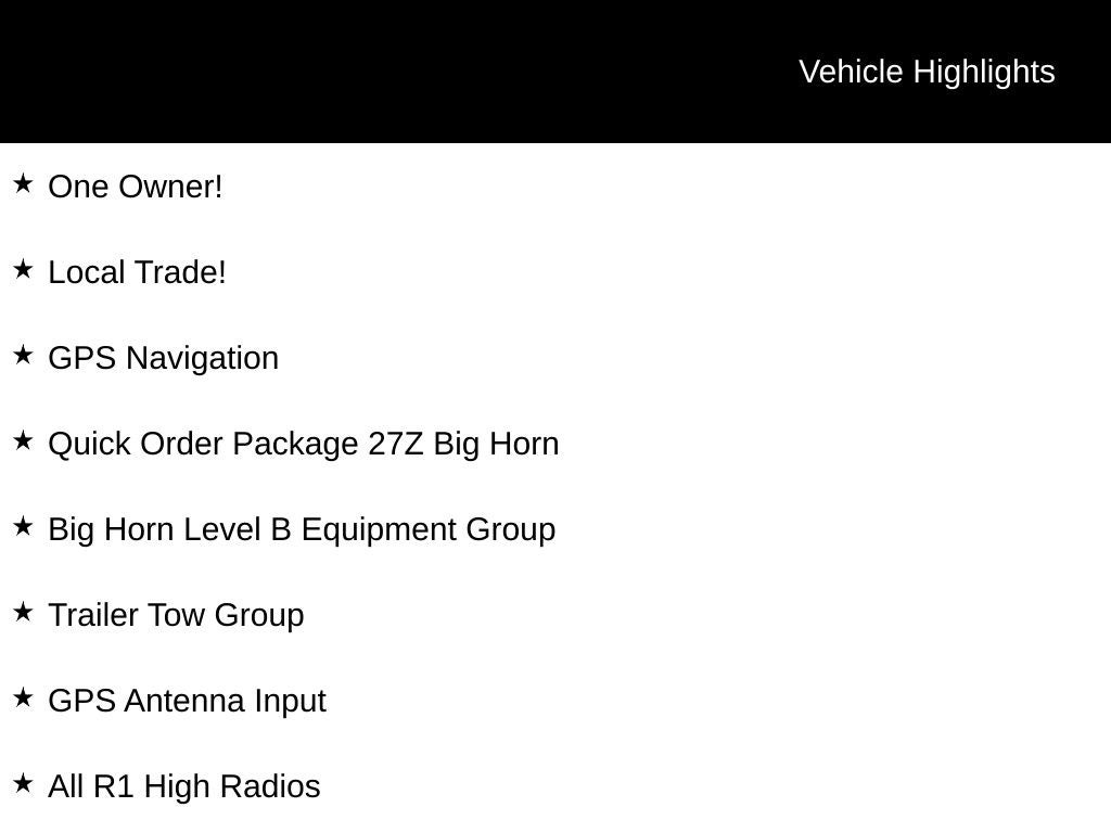 2023 RAM 1500 Big Horn/Lone Star