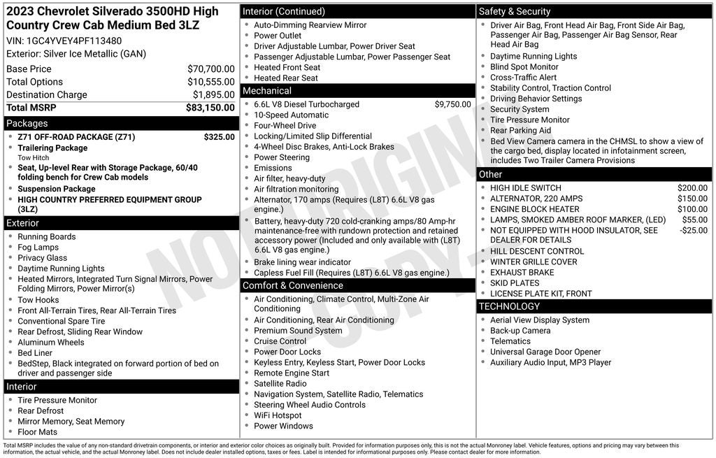 2023 Chevrolet Silverado 3500HD High Country